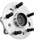 Rear Wheel Hub Bearing Assembly Pair For Toyota Avalon 2005-2012, Camry 2002-2011, close-up view of steel 5-bolt hub