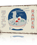 Retro Metal Ramen Sign Dope Vintage Japanese Tin Wall Art 8x12 Inches For Home Kitchen Garage Office Decor Pre Drilled Holes For Easy Mounting Durable Aluminum With Classic Vibe featuring ramen bowl illustration