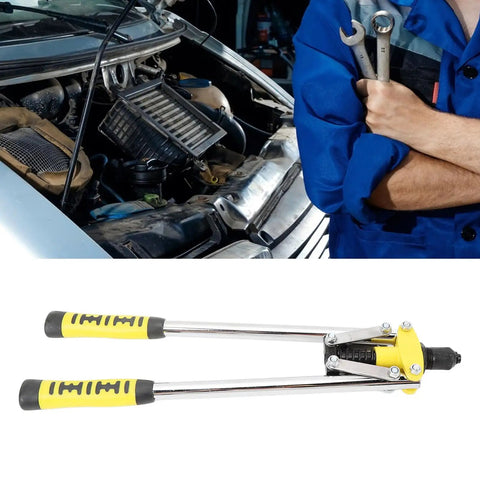 Get Your Hand Rivet Nut Tool Kit Ready For Heavy Industrial Repair Jobs With Double Handle Design And Premium Aluminum Rivets For Solid Connections In Automotive Works, double-handle hand tool for auto repair