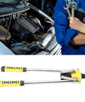 Double Handle Rivet Nut Tool Kit With Aluminum Rivets For Serious Automotive Motorcycle And Home Repair Projects Offering Superior Leverage And Easy Installation For Pros And DIY Guys Alike, yellow handles