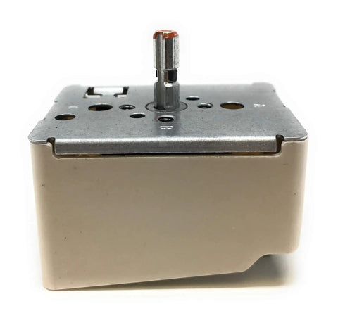Infinite Range Oven Burner Switch WB24T10025 NL812653 Easy Swap For 8 Inch Burner, metal construction, front view