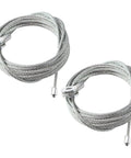Two Pack 150 Inch Heavy Duty Galvanized Steel Ramp Door Cable Kit For Enclosed Cargo Trailers, Fits 12.5 Foot Doors