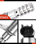 Engine Variable Valve Timing Solenoid For Buick Rainier, Chevrolet Colorado, Trailblazer, GMC Canyon, Hummer H3, Isuzu Ascender Replacement Part 8125680780 12568078 12576768, close-up view showing product details and connectors
