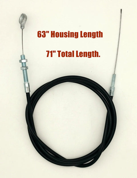 Stainless 71 Inch Throttle Cable For Go Kart Predator 212cc GX160 GX200 196cc 5.5hp 6.5hp visible coiled with end fittings