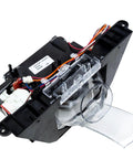 Fridge Dispenser Replacement Part 242270106 for refrigerator ice and water dispenser, side view with wiring and clear panel