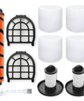 Shark Replacement Parts Kit For LZ600 LZ601 LZ602 LZ602C Apex UpLight LiftAway DuoClean Vacuum Cleaner 2 Post HEPA And 2 Pre-Motor Filters 4 Foam Filters 1 Soft Brush Roll Easy Install displayed