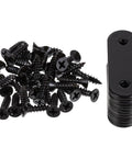 Screws and metal piece for 24 Pcs Stainless Steel Straight Brackets For Wood Furniture Stable Corner Joint Braces For Tables Shelves Cabinets Rust Resistant Easy Install Heavy Duty Metal Brackets For Stronger Repairs