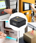 Hands Free Embedded Fixed Mount Barcode Scanner in retail and package scanning environments