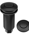 Easy Install Garbage Disposal Air Switch Kit In Matte Black with push button and threaded component visible