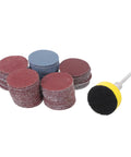 100 Pcs Sanding Disc Kit For Rotary Tool Grit Range 100 180 240 1500 3000 With Round Discs And Mini Discs For Drill Polishing And Multimaterial Finishing For DIYers And Pros, mixed grit discs on mandrel
