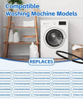 Compatible washing machine models with Multi Slot Drive Belts Replacement For GTW220ACK6WW And GTW330ASK4WW Washing Machines With Durable Rubber Construction Easy Install Wide Compatibility Quiet Performance Perfect For Quick Appliance Repairs