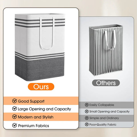Dope 2 Pack Large Laundry Baskets Featuring 75L Capacity Heavy Duty Collapsible Clothes Hamper For Dorm Bathroom Bedroom Slay The Mess Fr And Store Dirty Loads In Style Always