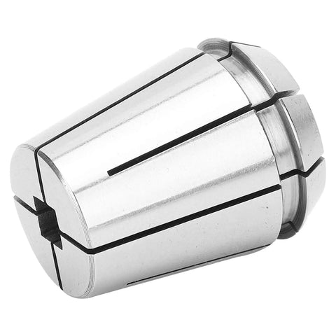 Premium High Speed Steel Milling Lathe Collet With Automatic Release So End Mills Stay Loose Hella Smooth Action For Cnc Engraving And Precision Industrial Machining 8 X 6. 2 Mm close-up of shiny collet with grooves for secure gripping.