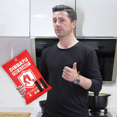 Emergency Fire Blanket For Home And Kitchen Must Have Fire Safety Gear For Kitchen Fireplace Grill BBQ Camping Car Office And Backyard Quick Safe Fire Suppression And Peace Of Mind