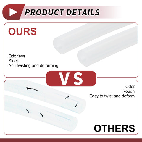 Comparison of Air And Water Silicone Vacuum Hose 10 Ft High Temperature Automotive Vacuum Line with others. Features include sleek, odorless design.