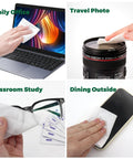 Icepac Lens Wipes for eyeglasses, 5x6 in moist wipes; cleans laptop screen, camera lens, glasses, and phone screen