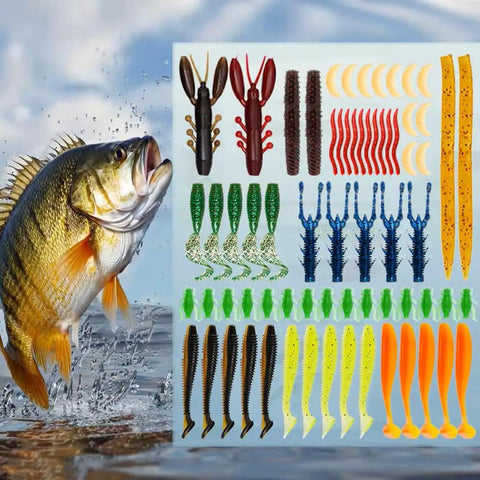 All In One 409 Piece Fishing Lure Kit And Tackle Box Set For Freshwater And Saltwater Angling, Includes Hooks Lures Sinkers Swivels And Accessories,