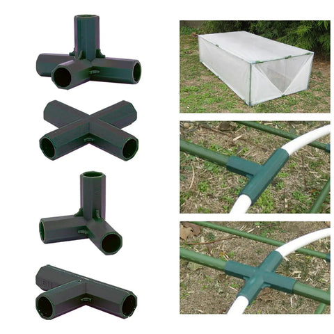 Sixteen Millimeter Fittings Set With Four Connector Types For Stable Built To Last Heavy Duty Tough As Nails Greenhouse Frame Building Black Connectors Perfect For Grape Trellis Sunscreen Sheds And Garden Projects