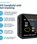Image of GPS Golf Handheld With Shot Tracking Front Middle And Back Green Distances And Hazards, 36,000 Plus Preloaded Courses device.