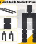 Bulk 500 Pack Stackable Black Door And Window Shims, 1/16 In X 3.5 In Plastic Spacers for Precise Door Alignment and Window Installations