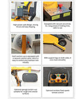 Heavy Duty Hydraulic Vacuum Glass Lifter With Mobile Suction Handle Job Site Ready features vacuum control valve and wireless remote.