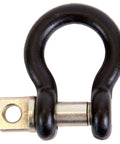 Heavy Duty Black 1/2 Inch Forged Farm Screw Pin Clevis 6500 Lb Load Capacity 1-15/16 Inch Usable Length