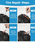 Tire repair steps for 16x8-7 ATV Tire Tubeless All-Terrain Replacement For Tao Tao Coolster quad and other vehicles.