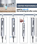 Front view of a 2-1/2 in diamond dry-core drill bit with 10 in depth and 5/8-11 thread; includes SDS adapters.