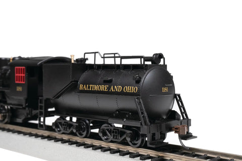 USRA 0 6 0 Steam Locomotive With Smoke Unit And Vanderbilt Tender HO Scale Model Train Engine Baltimore And Ohio 1181 on track