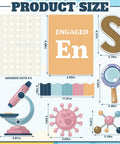 Periodic Table Elements Bulletin Board Decorations Set For Classrooms And Labs 104 Paper Cutouts With Adhesive Dots product size display