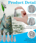 22 Piece Fishing Weights Sinkers Kit For Saltwater And Freshwater Fishing Lead Bank Sinkers In 1oz 2oz 3oz 4oz 5oz Rust Resistant Teardrop Design Made From High Density Heavy Metal For Strong Casts And More Accurate Presentations