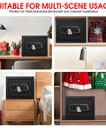Go To Compact Fireproof And Water Resistant Home Safe With Digital Security, Combination Lock, Smart Alarm System, and Removable Shelf