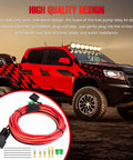 Badass Electric Fuel Pump Relay Wiring Harness Kit with heavy-duty wires and waterproof fuse for 12 Volt systems.