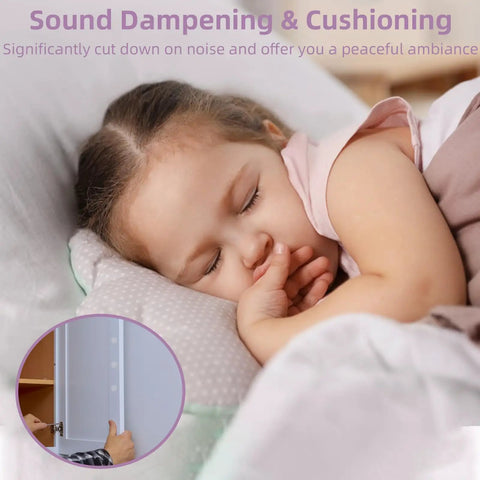 300 Piece Clear Rubber Cabinet Bumpers And Drawer Stops Self Adhesive Furniture Glide Pads on cabinet door, soothing child sleeping.