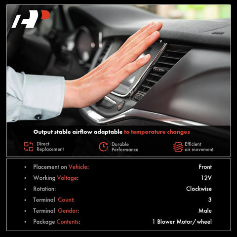 Hand touching car dashboard near air vent, Front HVAC Blower Brushless Motor For Lexus IS250 IS350 GS300 GS350 GS450h GS430 GS460 IS F 2006 To 2015 Fits 2006 To 2011 GS Sedans And 2008 To 2014 IS F Easy Install Quiet Operation Reliable Performance