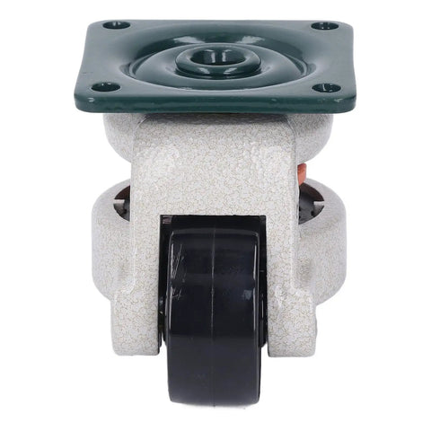 Heavy Duty 51 Millimeter Leveling Stem Casters With Height Adjustable Retractable Swivel Wheels And Real Deal Pads close-up view