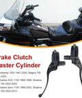 One Inch 25mm Hydraulic Clutch And Brake Master Cylinder Lever Kit with motorcycle installation view