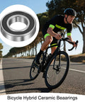 Hybrid Ceramic Deep Groove Ball Bearing 12x24x6mm With Si3N4 Silicon Nitride Balls, Double Sealed 6901-2RS on road