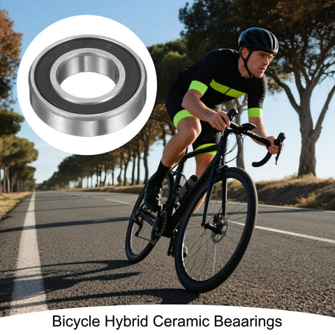 Hybrid Ceramic Deep Groove Ball Bearing 12x24x6mm With Si3N4 Silicon Nitride Balls, Double Sealed 6901-2RS on road