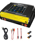 Dual Channel RC Lipo Battery Charger with Touchscreen LCD Display For RC Hobbyists 200W AC 400W DC 12A Per Channel