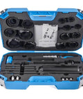 Open case of DIY Friendly Universal Bearing Install Set TMFT24 Timing Tool Compatible Fitting Tool Kit, compartments visible.