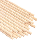 Top Shelf Twenty Five Pack Of One Quarter By Twelve Inch Dead Straight Precut Dowel Rods Crafted From Dense Hardwood for DIY crafts.