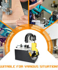 2 In 1 Portable Band Saw Stand With Alloy Steel Construction for Dewalt DCS374B DCS374P2 supporting various cutting scenarios
