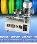 Image of Heavy Duty Desktop 3D Filament Maker Machine Featuring Snappy PID Temp Control And A Badass 1000W Extruder with precise temperature control.