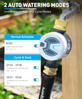 Smart WiFi Water Timer For Garden Hose And Sprinklers With Brass Inlet, Tuya App Control On 2.4Ghz WiFi And Bluetooth, Remote Scheduling