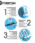 Coaxial Cable Stripping Cutter Tool With Four Beefy Blades And Jacket Stripper For Coaxial And Fiber Optic Cables, close-up view