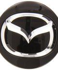 Mazda KD51-37-190 Center Cap OEM Genuine Factory Replacement, black finish showing Mazda emblem