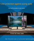 Privacy Screen Filter For 18 To 20 Inch Monitors With Anti Glare, Hanging Acrylic Shield Installed On Widescreen Monitors
