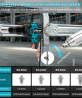 Image shows Tough As Nails Brushless Cordless Rivet Gun with interchangeable nozzles for multi-standard riveting on metal.