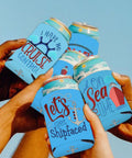 Ocean Blue Nautical Beer Can Sleeves 12 Pack For Sailing Parties And Bachelorette Celebrations Ship Nauti Style Drink Coolers